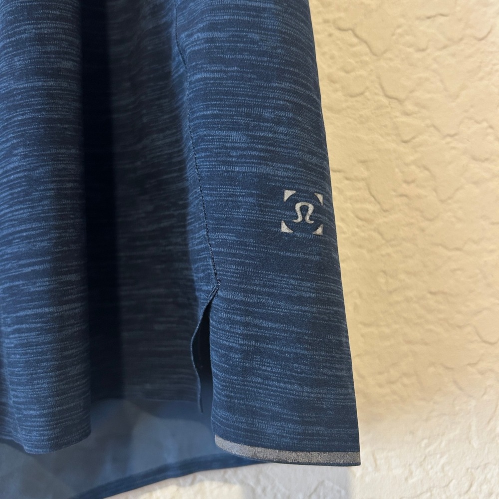 Lululemon Men Shorts S Blue Space Dye Surge Lined Running Athletic 6 Inch Inseam - Picture 2 of 9